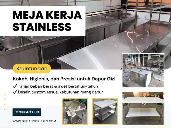 Meja Kerja STainless